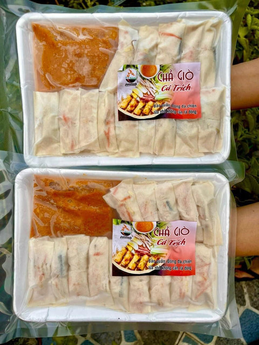 CHẢ GIÒ CÁ TRÍCH - TRAY 14 CUỐN