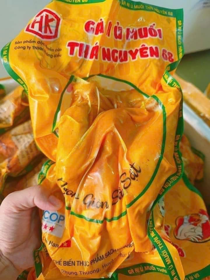 GÀ Ủ MUỐI ÔM TRỨNG THÁI NGUYÊN -1.1KG - 1.3KG