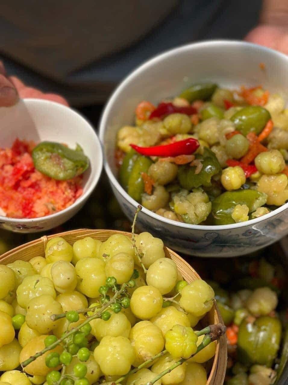 CÀ NA CHÙM RUỘT ĐÂM MẮM TÔM KHÔ - 500GR