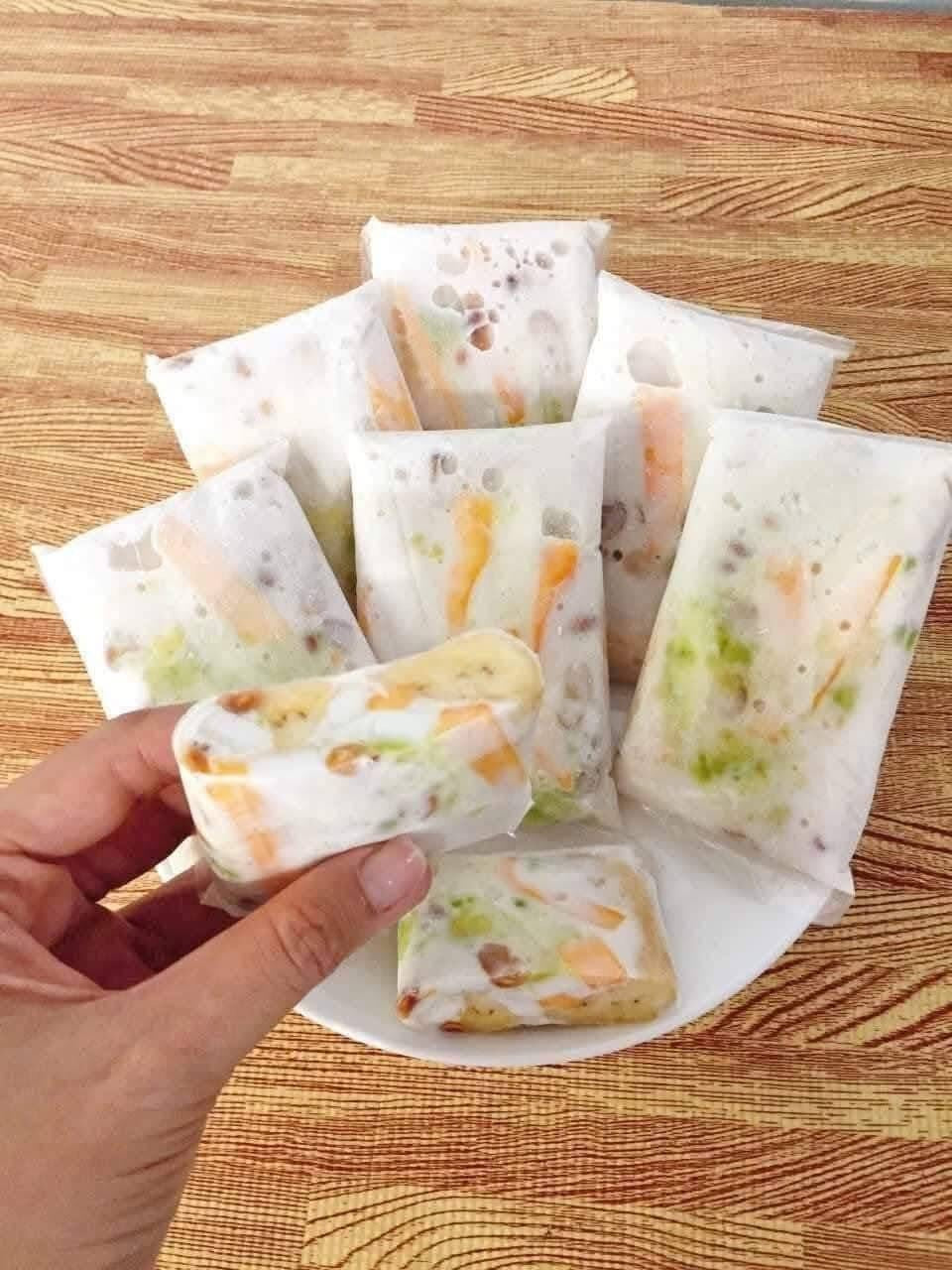 KEM CHUỐI MÍT BƠ DỪA SẦU RIÊNG - 5 BỊCH (600GR)