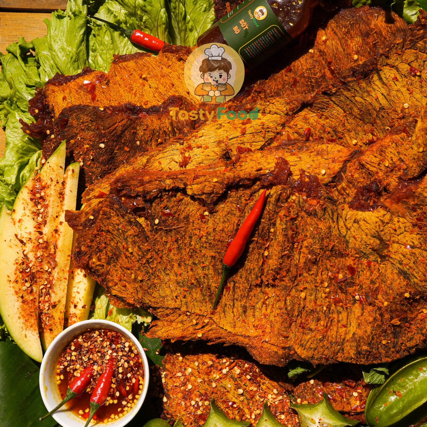 KHÔ BÒ MIẾNG DÀY - 250GR