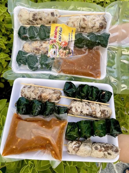 BÒ LÁ LỐT MIX MỠ CHÀI - (500GR - KÈM SAUCE)