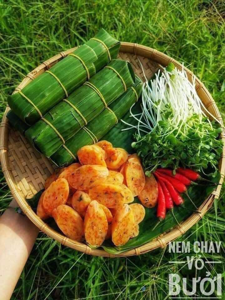 NEM CHAY VỎ BƯỞI - 800GR (5 CÂY)