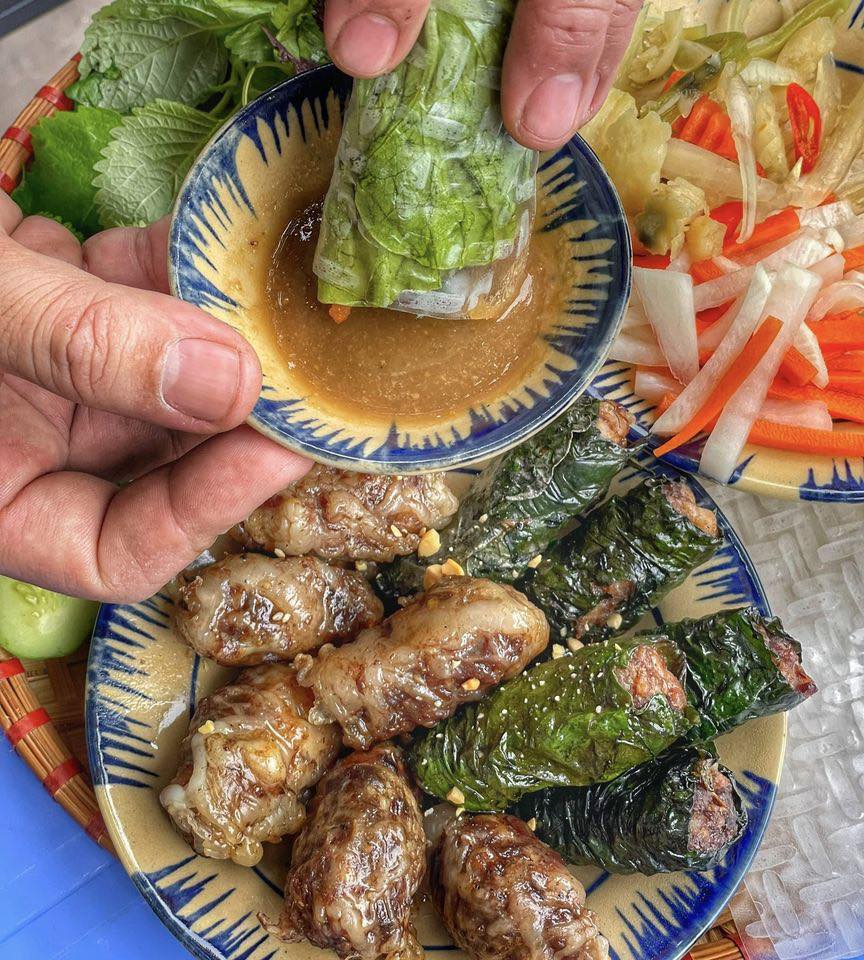 BÒ LÁ LỐT MIX MỠ CHÀI - (500GR - KÈM SAUCE)