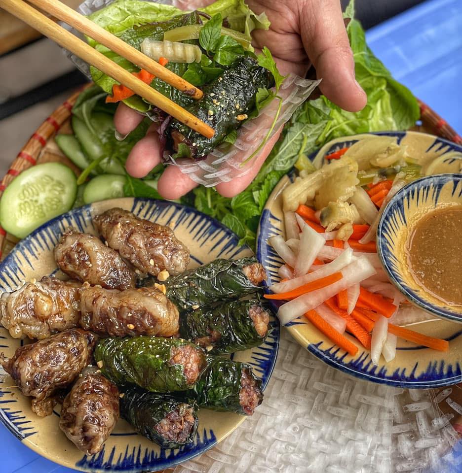 BÒ LÁ LỐT MIX MỠ CHÀI - (500GR - KÈM SAUCE)