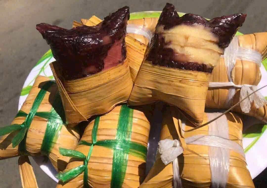 BÁNH LÁ DỪA NẾP CẨM MIX 2 NHÂN - 5 CÁI